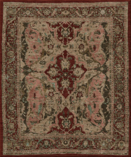 dal passato 13813-polonaise - handgefertigter Teppich,  tibetisch (Indien), 100 Knoten Qualität